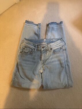 7 for all mankind light blue Roxanne ankle Jean